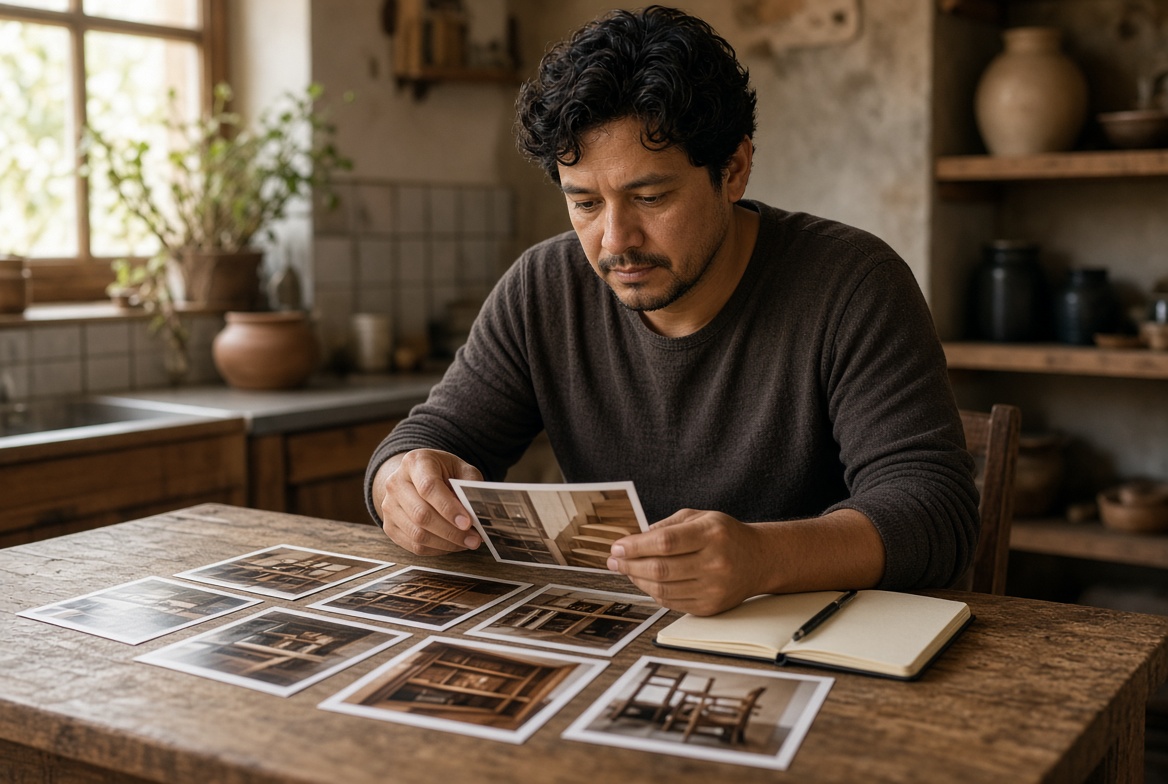 Ordenar fotos de trabajos para mostrar el oficio